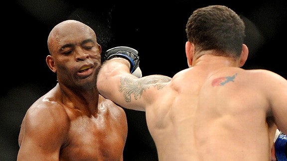 Chris Weidman and Anderson Silva