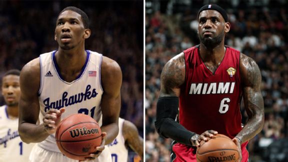 Joel Embiid, LeBron James
