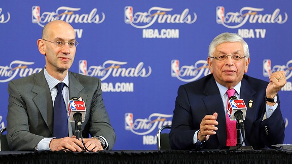 Adam Silver and David Stern