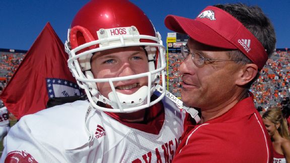 Mitch Mustain and Gus Malzahn
