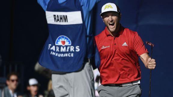 Jon Rahm hits 60 foot putt to win at Torrey Pines