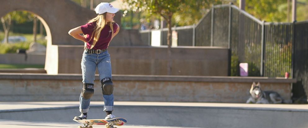 PHOTO: Just one day after her birthday, Brighton Zeuner took home gold during the womens skateboard park event at the 2017 X Games in Minneapolis.