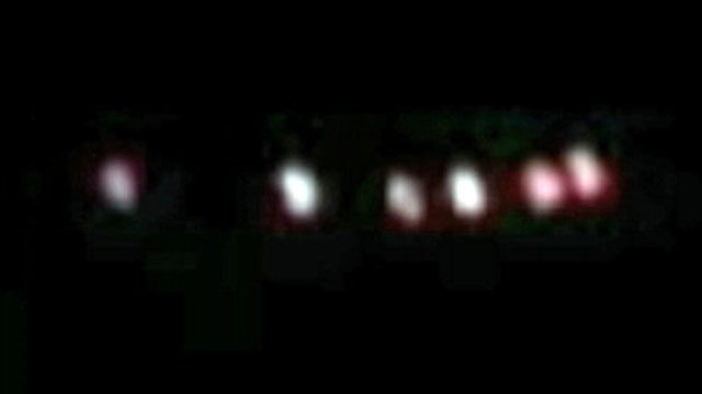 VIDEO: Witnesses dismiss talk that colorful lights are a result of military aircraft exercises.