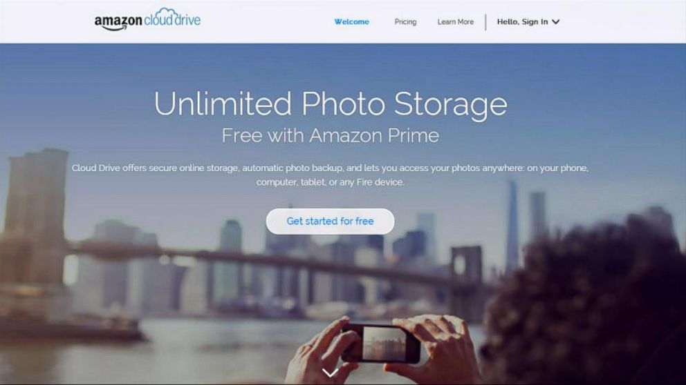amazon prime photo storage