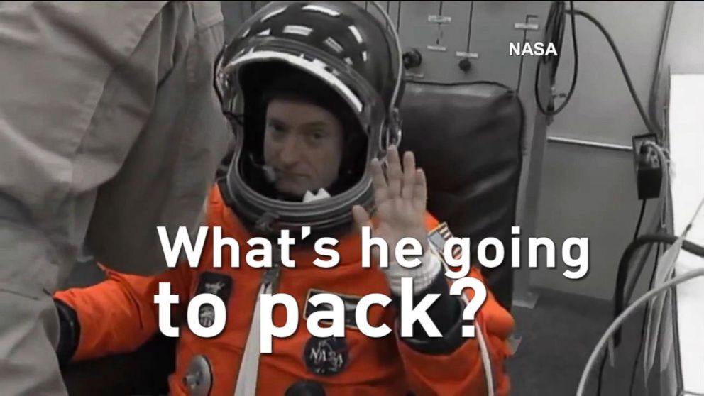 Watch:  Scott Kelly's Luggage for a Year in Space