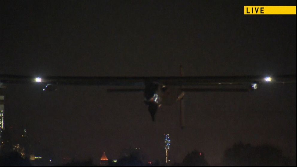 Watch:  Solar Impulse 2 Leaves NY for 90-Hour Flight to Spain