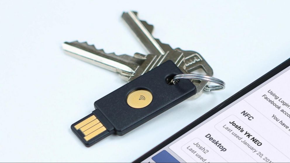 usb security key for bank of america