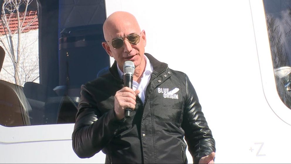 WATCH:  Amazon CEO Jeff Bezos enters the commercial space race