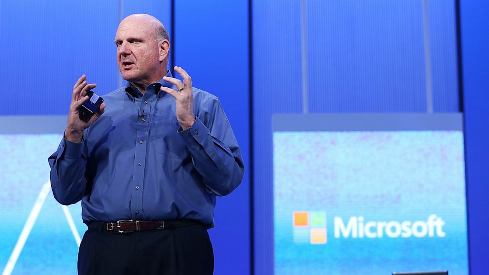 PHOTO: Microsoft CEO Steve Ballmer speaks during the keynote address during the Microsoft Build Conference on June 26, 2013 in San Francisco, California.