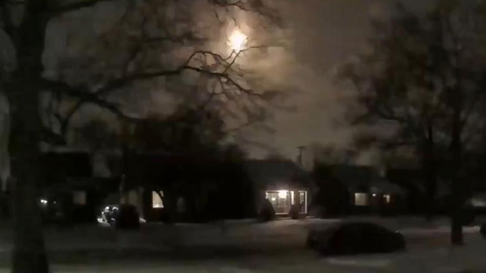 PHOTO: Image taken from video, Jan. 16, 2018, showing the meteor that the National Weather Service tweeted USGS confirms meteor occurred around 810 pm, causing a magnitude 2.0 earthquake.
