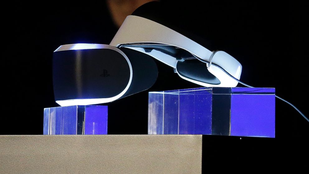 PHOTO: The PlayStation 4 virtual reality headset Project Morpheus is shown at the Game Developers Conference 2014 in San Francisco, Calif. on March 18, 2014.