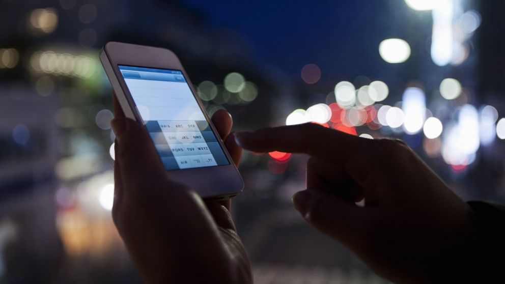 PHOTO: In this undated stock image, a woman is pictured using a smart phone.
