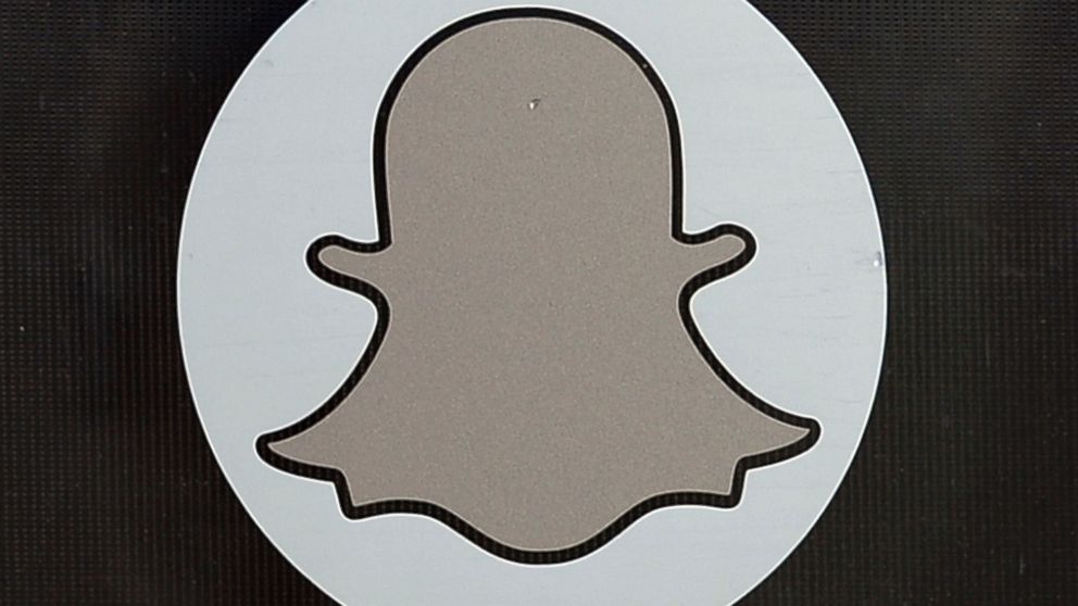 PHOTO: Logo of Snapchat is seen at the front entrance new headquarters of Snapchat, Nov. 14, 2013 in Venice, Calif.