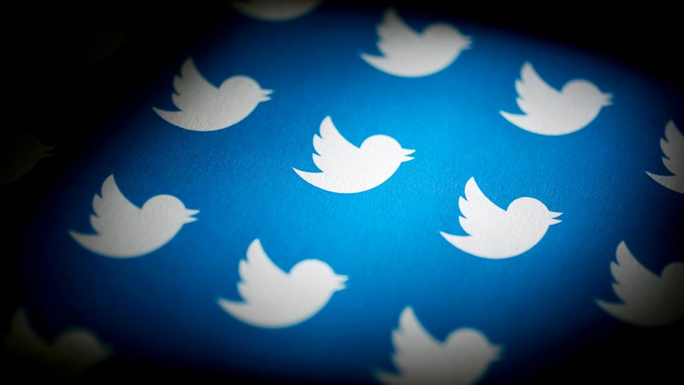PHOTO: Twitter Inc. logos are arranged for a photograph in Washington, D.C., Sept. 13, 2013.