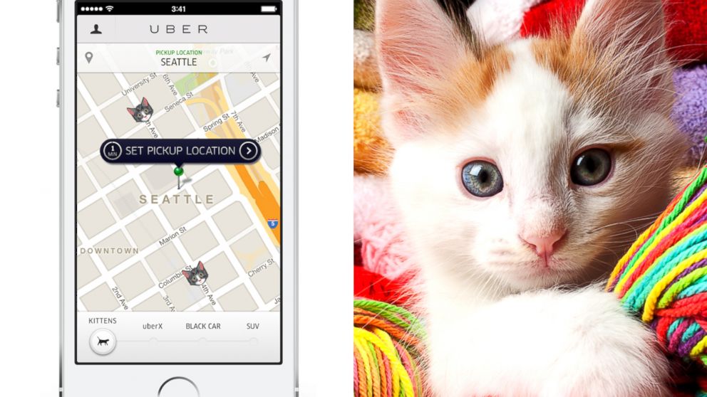 PHOTO: To celebrate National Cat Day, Uber and Cheezburger are bringing people kittens.