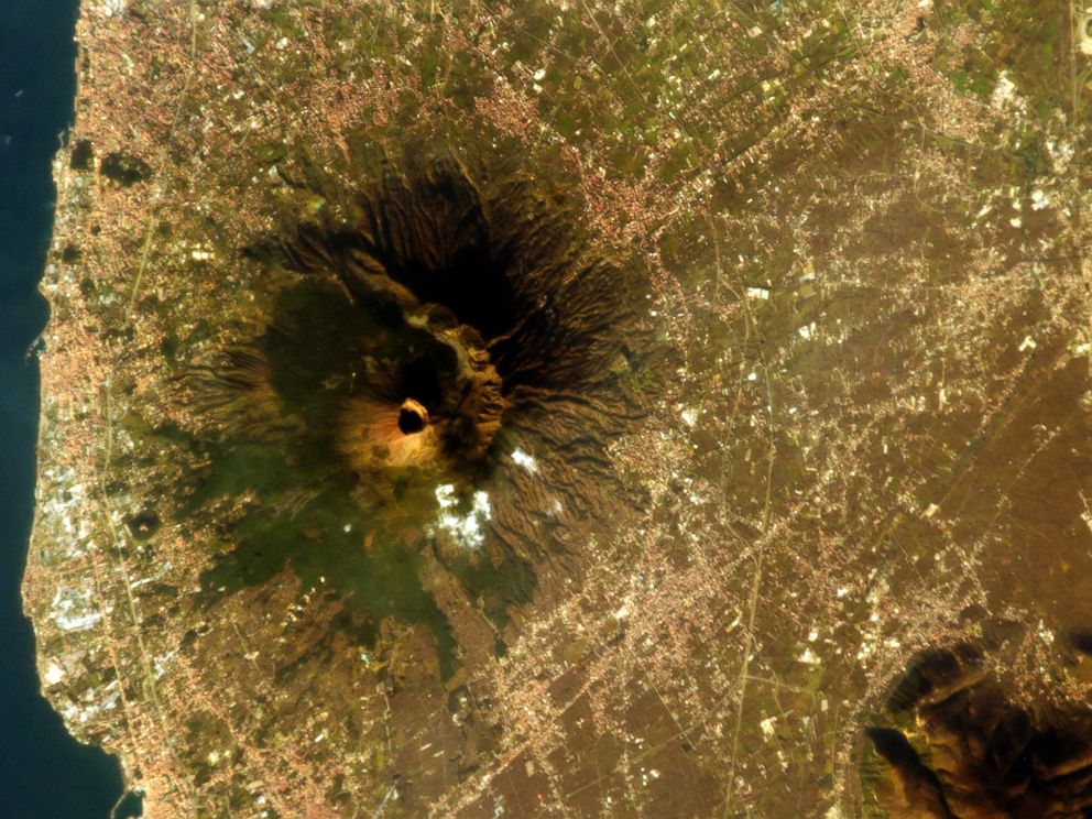 PHOTO: Chris Hadfield took this photo of Mount Vesuvius in Italy from the International Space Station.