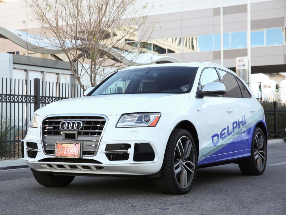 PHOTO: The Delphi Automotive PLC driverless-car is shown in this press photo.