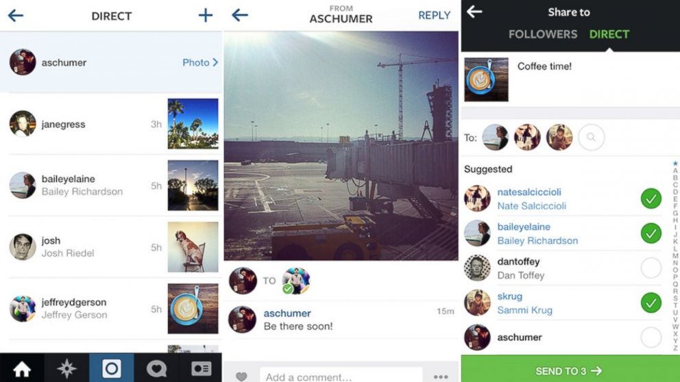 Instagram Direct: You Can Now Send Photos and Messages to a Small 