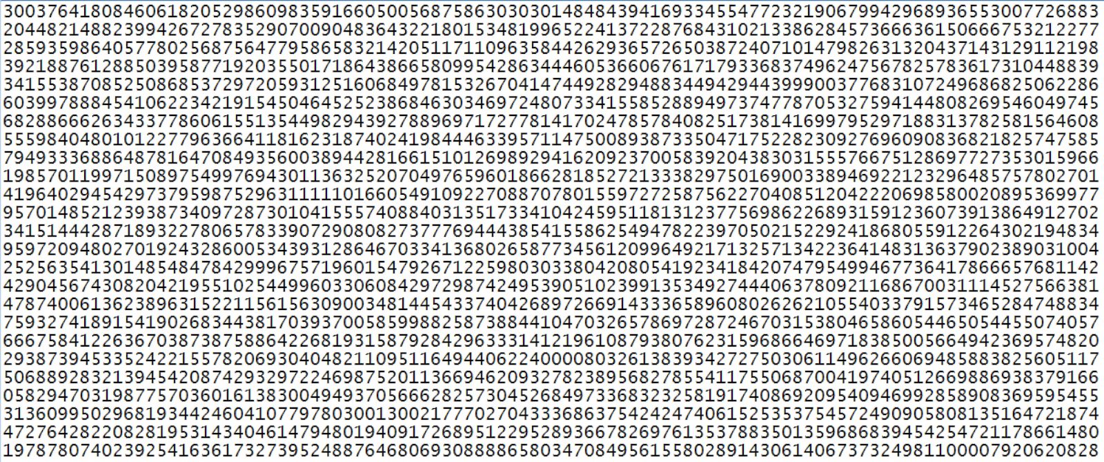 What is the largest prime number?