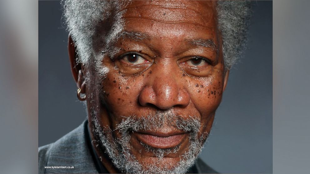 PHOTO: A portrait of Morgan Freeman by Kyle Lambert using just the iPad and digital paints.