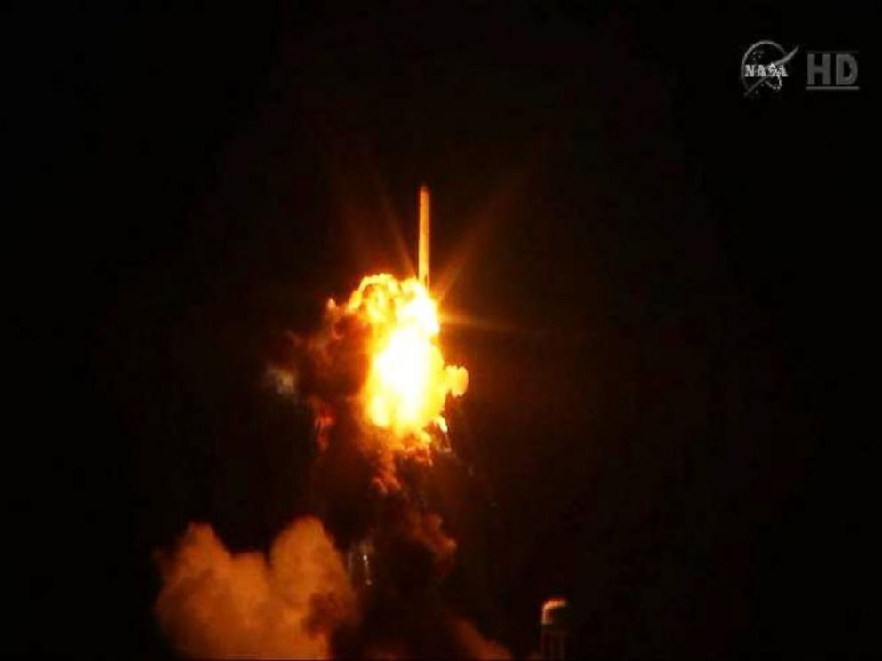 PHOTO: The Orbital Sciences Corporation Antares rocket, with the Cygnus spacecraft onboard, is seen in this Oct. 28, 2014 still from NASA. 