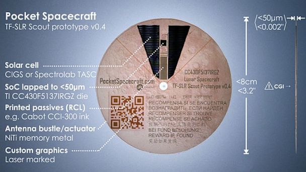 PHOTO: Photograph of a Pocket Spacecraft