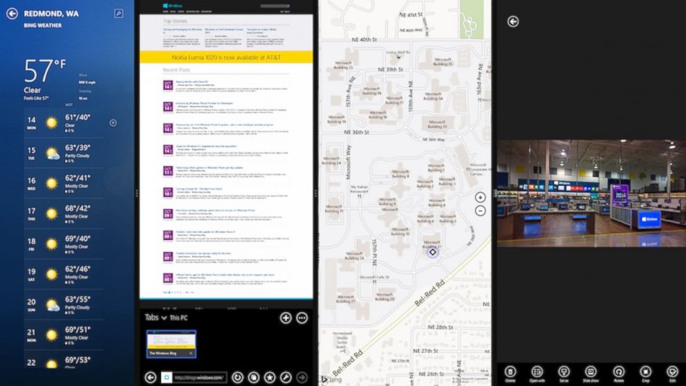 PHOTO: Windows 8.1 includes better multitasking capabilities.
