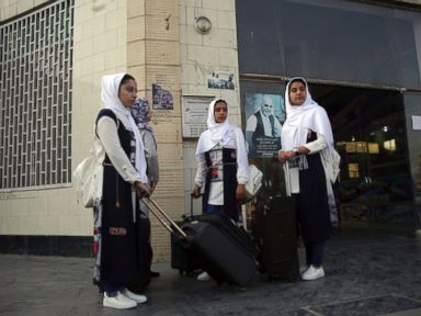 Allowed in by Trump, Afghan girls robotics team lands in DC