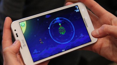 PHOTO: Rovio's new Angry Birds Space demoed at SXSW.