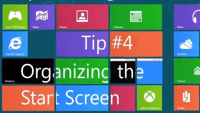 PHOTO: With Windows 8 you can organize the Start Screen.