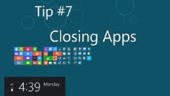 PHOTO: You can close apps in Windows 8 by dragging them downwards.