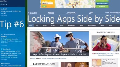 PHOTO: You can place apps side by side in Windows 8.