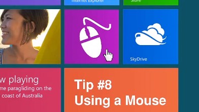 PHOTO: Windows 8 can also be used with a mouse and keyboard.