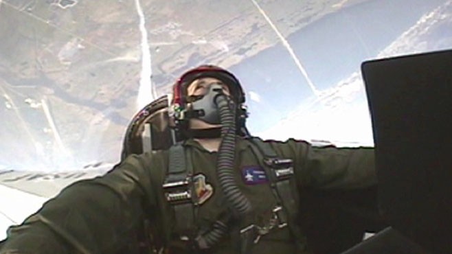 VIDEO: Ned Potters flight with the USAF gives him a story to tell his grandchildren.