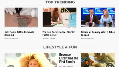 PHOTO: ABC News' revamped iPad app adapts to the time of day; it has Morning, Midday, and Primetime editions.