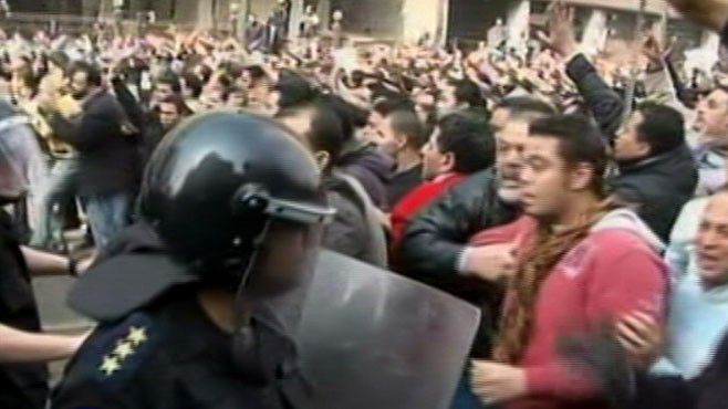 VIDEO: Government shuts down Internet and cell phones to stop protesters' viral tools.