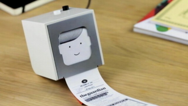 VIDEO: New product gathers customized Web content onto a receipt-sized slip of paper.