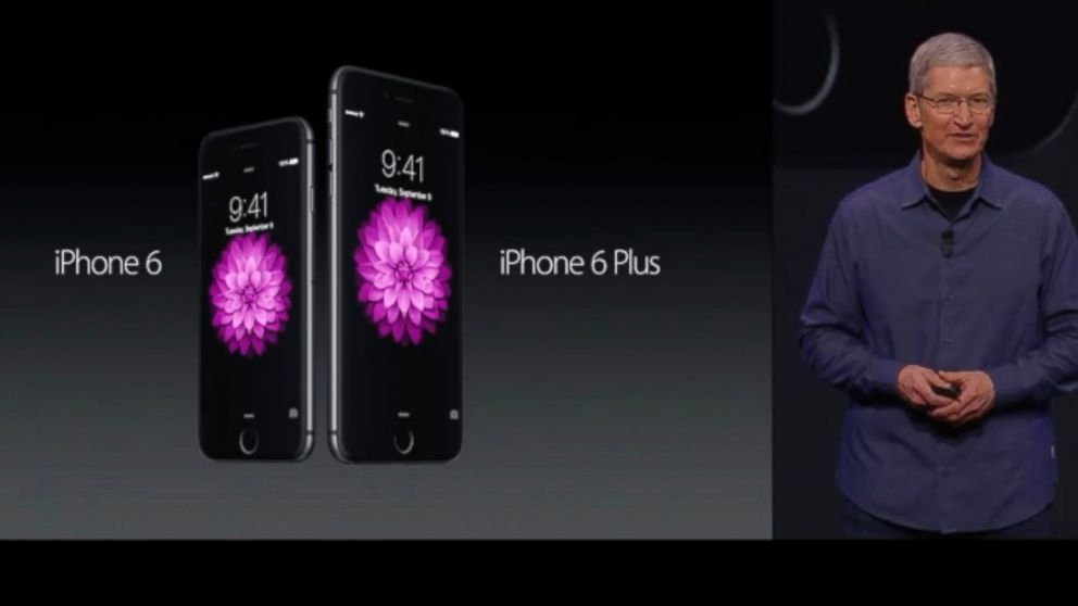 PHOTO: Apple CEO Tim Cook presents the iPhone 6, Sept. 9, 2014. 