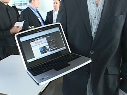 VIDEO: The phone company will be releasing its first laptop.