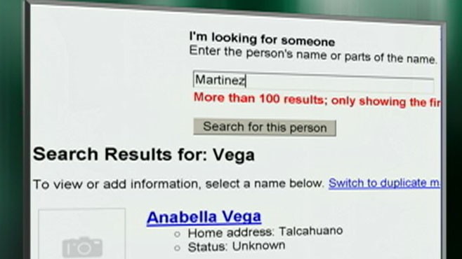 VIDEO: The search engine launched a program so users can find their family in Chile.