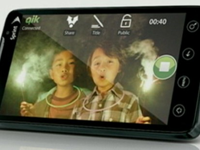 VIDEO: The 4G EVO boasts faster downloads and a camera that allows video calls.