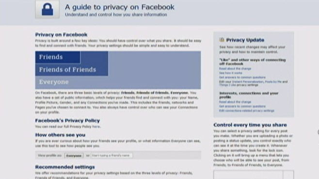 VIDEO: Facebook's new privacy settings