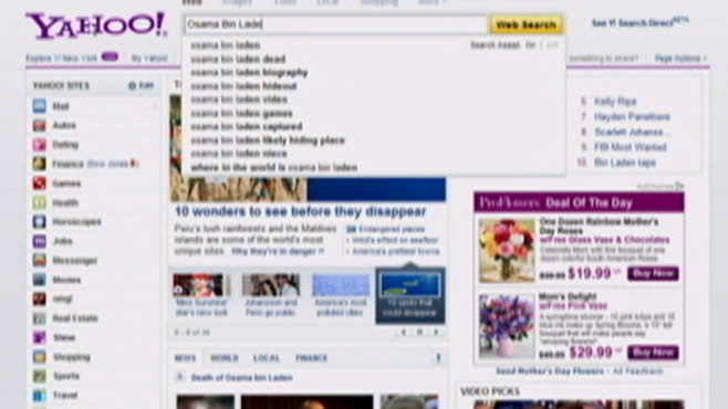 Osama Bin Laden Dominates Searches