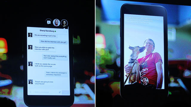 PHOTO: Facebook CEO Mark Zuckerberg introduces the new Facebook Android phone at Facebook headquarters in Menlo Park, Calif.