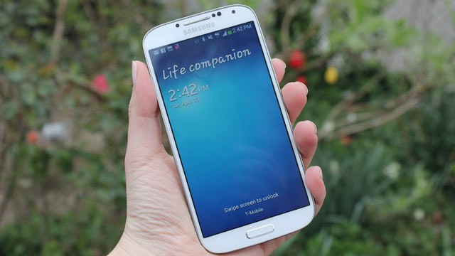 PHOTO: The Galaxy S4, Samsungs flagship phone.