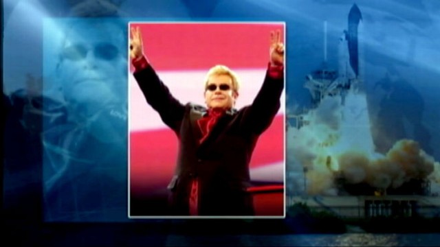 VIDEO: Atlantis crew wakes up to music and greetings from Beyonce, Paul McCartney and Elton John.