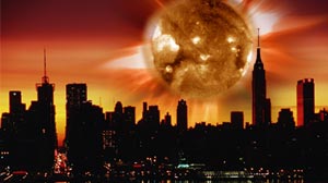 Photo: solar storms and their impact on the power grid