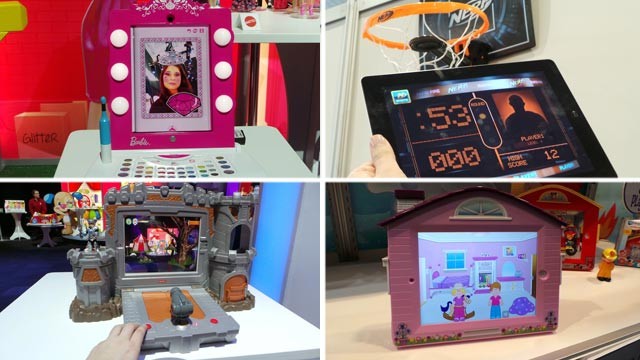 PHOTO: At the 2013 Toy Fair, toys built around the iPad are everywhere.