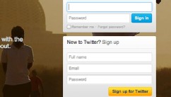 PHOTO: Twitter's sign up page.