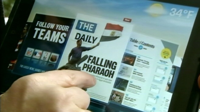 VIDEO: Rupert Murdoch launches another newspaper exclusively for the iPad.